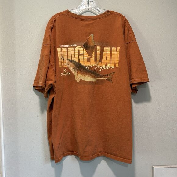Magellan Mens T Shirt Short Sleeve XXL Graphic Fisherman Outdoor 100% Cotton - Picture 4 of 9